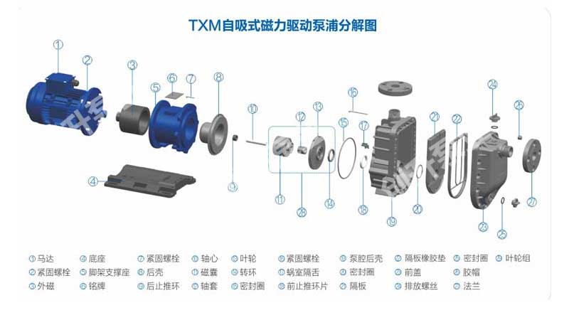 氟塑料自吸磁力泵